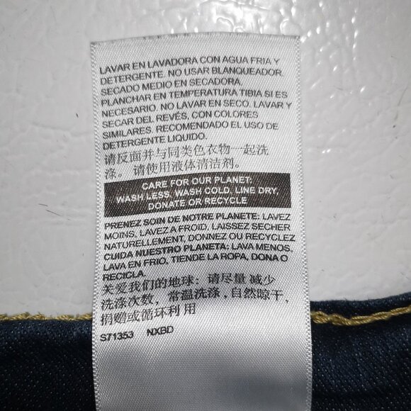 Signature by Levi Strauss & Co Men's Size 42/32 Medium Wash S51 Straight Jeans - Picture 4 of 11